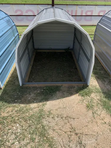 photo at Wills Point, TX on Dec 11, 2025: Picked up from our Canton, Texas location4x5.5 open front animal shelter with welded steel frame