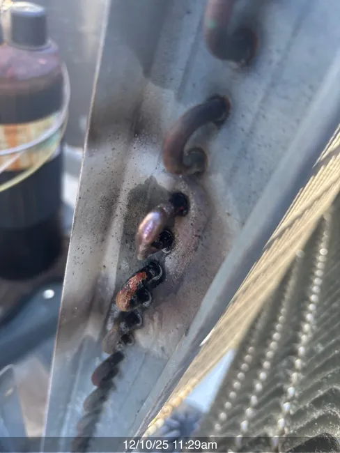 A leak in the condenser coil was expertly repaired, restoring cooling efficiency and enhancing system longevity.