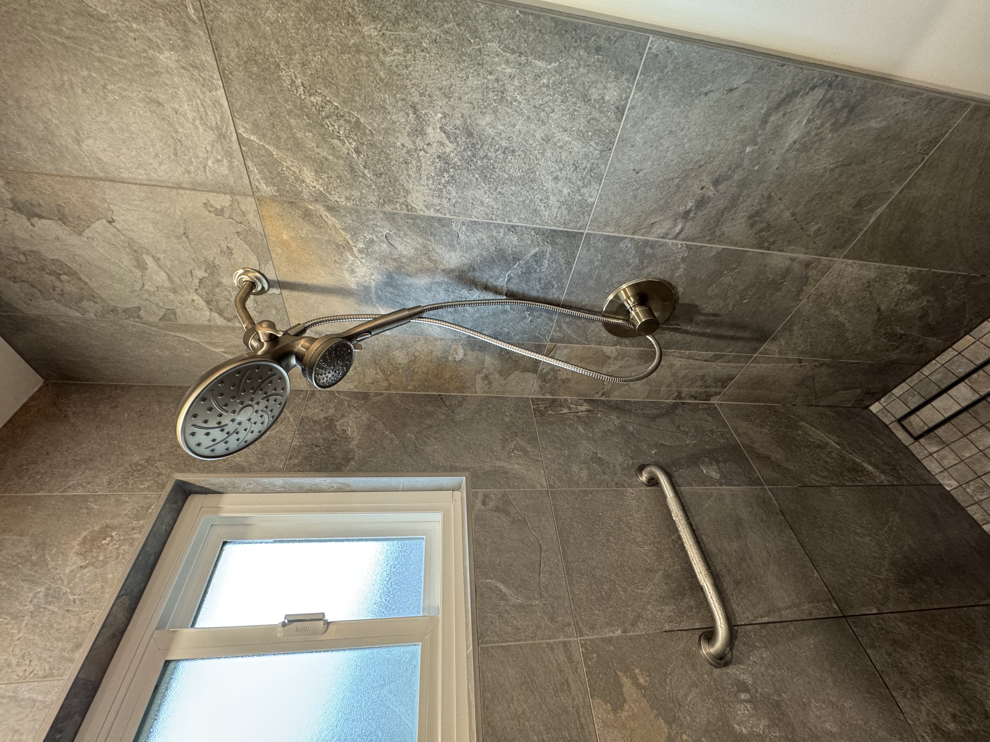Bathroom remodel plumbing with new shower system and fixtures in San Rafael