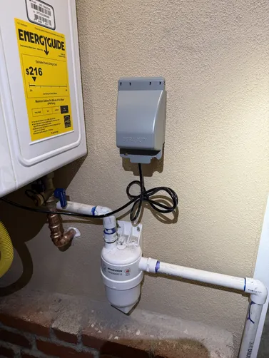 photo at Pinole, CA on Dec 11, 2025: A leaking old water heater was causing concern, prompting us to remove the outdated unit. We effici