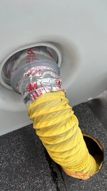 The customer did everything right. They noticed an issue inside the house and immediately covered it up with a tarp and contacted the roofing contractor. During the disassembly, we were able to determine that the failure was in the vent flashing and not the roofing shingles. We installed a brand-new bathroom vent flashing, and now the customer is ready for the rain.