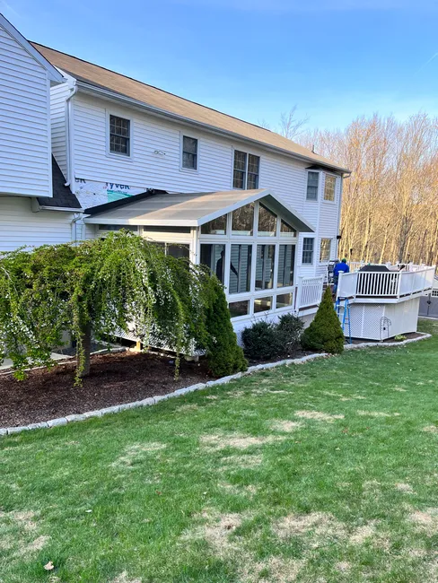 Installed insulated panels on sunroom
Installed, Asphalt Shingles on top of panels