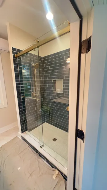 Shower Glass Door Install