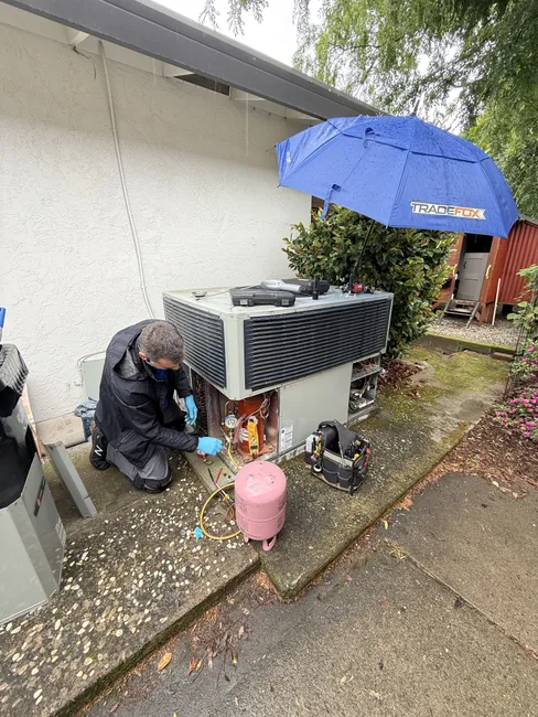 In Fair Oaks, our team optimized an A/C unit's performance, ensuring the home stays cool and efficient.