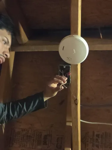 Wired up a attic exhaust fan.
