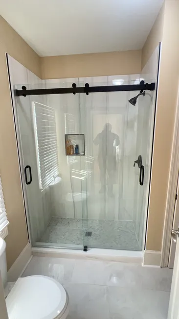 Shower Glass Door Install