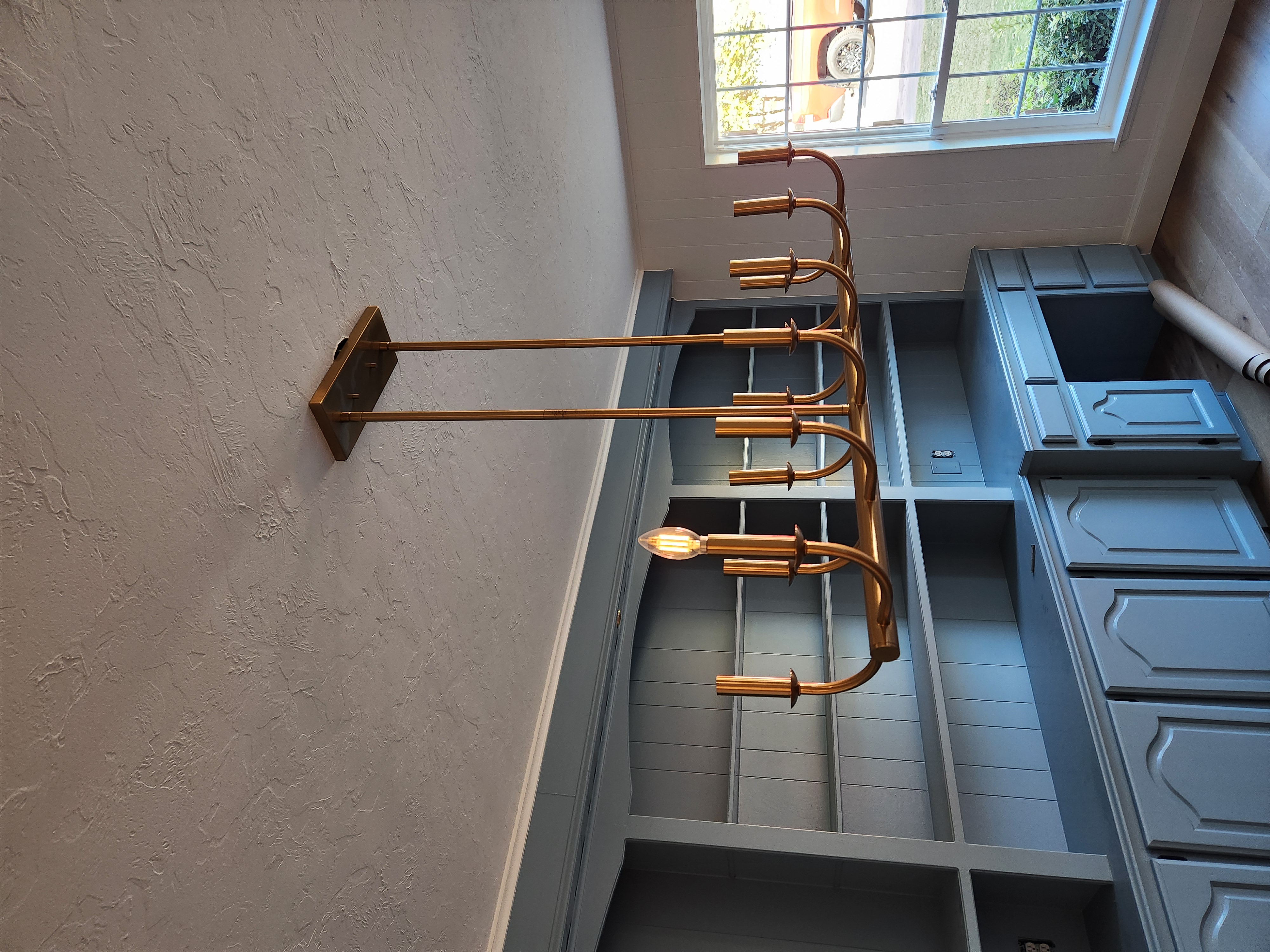 Updated light fixture in an Edmond home