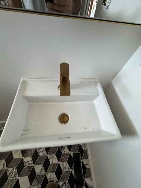 Install Lavatory Faucet