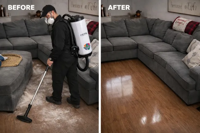 Fire Extinguisher Dust Cleanup