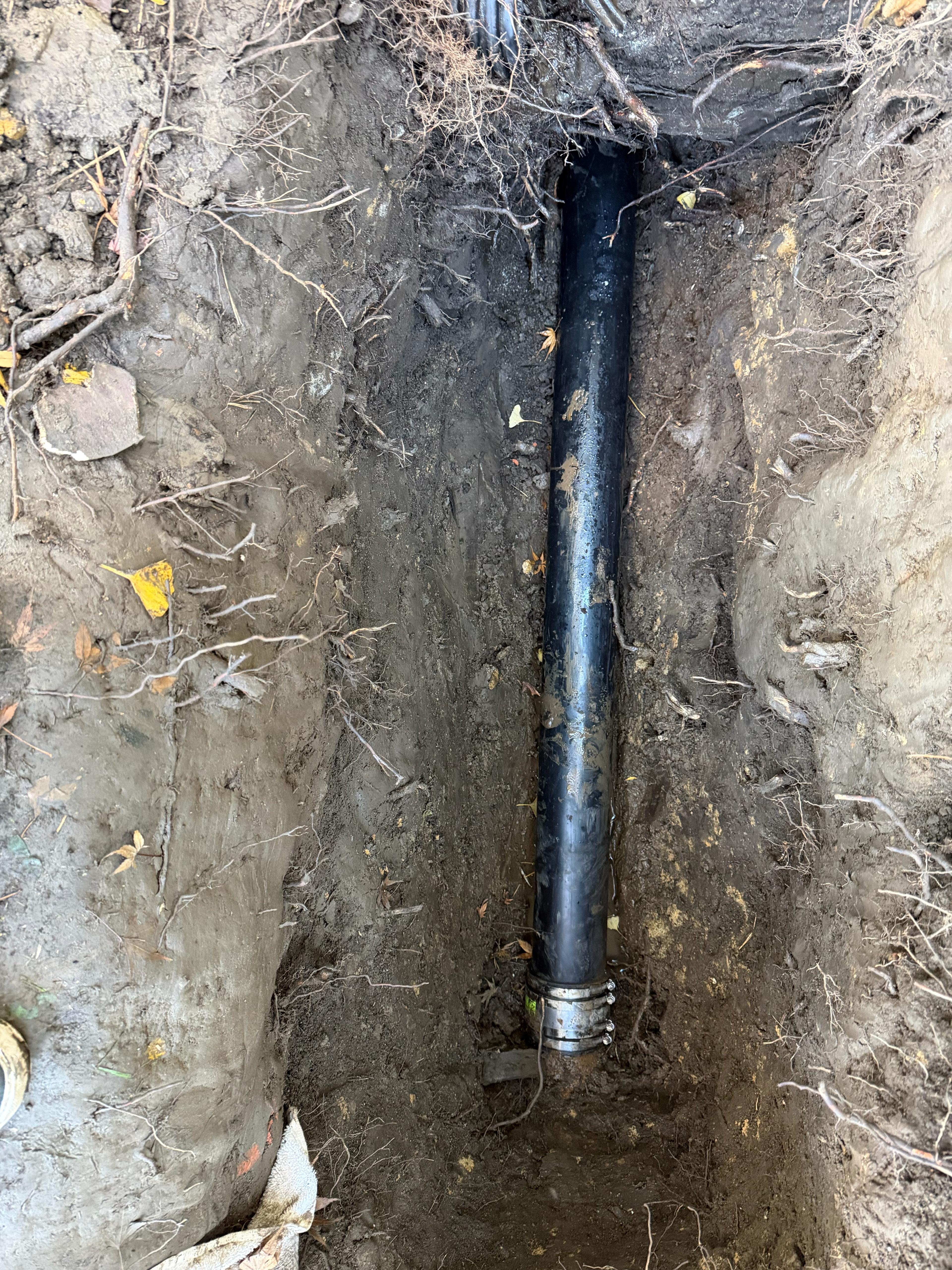 Partial building sewer drain repipe in Mill Valley