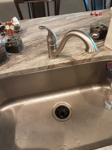 photo at Humble, TX on Nov 10, 2025: A leaking kitchen faucet was identified, prompting us to assess the connections and gaskets. We car