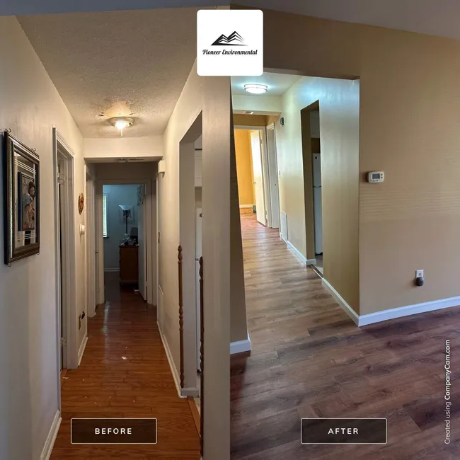Restored a residential unit after water damage from an overflowed sink above. Prompt and professional service.