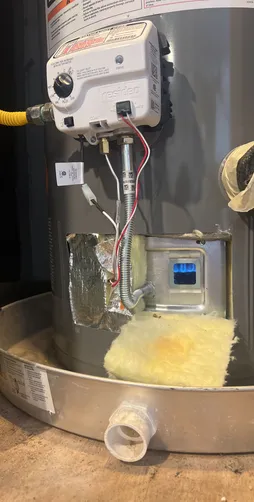 photo at Houston, TX on Dec 10, 2025: A diagnosis revealed that the water heater was not receiving sufficient gas supply, preventing it f