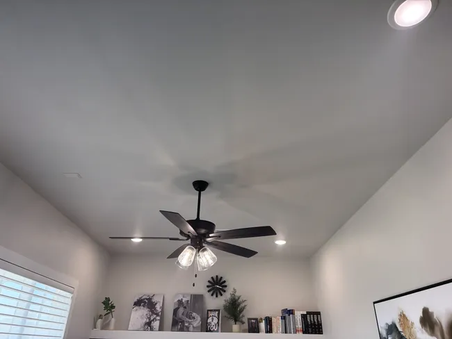A lighting control system was restored, enhancing the room with a new fixture and ensuring bright functionality.