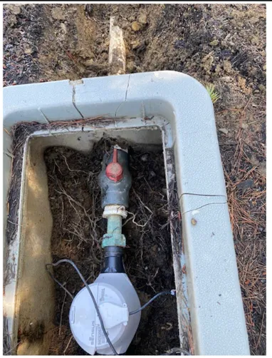 photo at Martinez, CA on May 02, 2026: An emergency water main line leak was detected at the meter, causing potential disruptions to the h