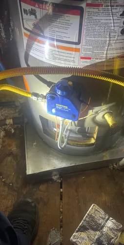 photo at Houston, TX on Dec 11, 2025: The water heater was malfunctioning due to a faulty gas control valve that couldn’t hold the flame.