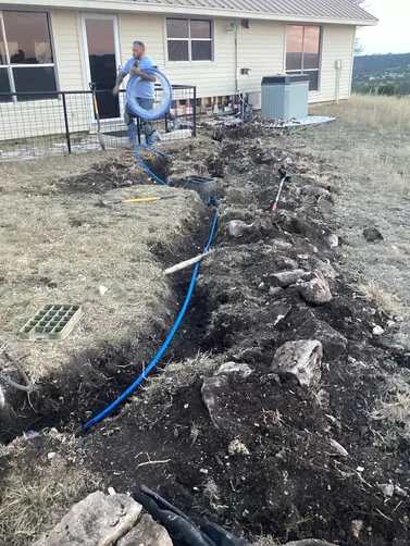 photo at Rocksprings, TX on Feb 23, 2026: A need for reliable water connections prompted us to install new service lines from the well to the photo at Rocksprings, TX on Feb 23, 2026: A need for reliable water connections prompted us to install new service lines from the well to the