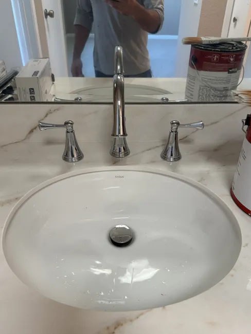 Remove And Replace Lavatory Faucet And Angle Valves