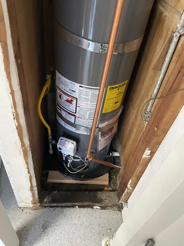 photo at Walnut Creek, CA on Mar 21, 2026: A leaking water heater can cause significant inconvenience, so we promptly replaced the faulty 40-g