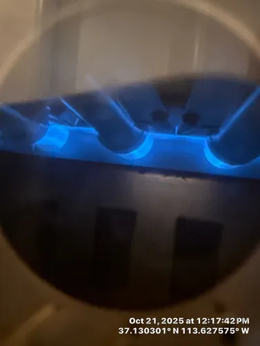 photo at St George, UT on Oct 21, 2025: A routine furnace service was performed to ensure optimal functionality and efficiency. We conducte