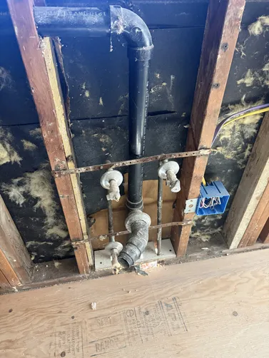 photo at Martinez, CA on Apr 25, 2026: To accommodate a new kitchen sink installation, we relocated the water line and installed a new shu