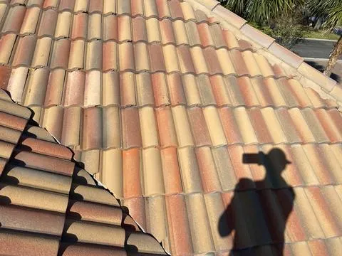 Several damaged roof tiles were replaced, enhancing both the functionality and appearance of the home.
