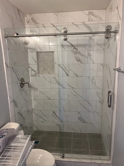 Slider install
Brush nickel hardware