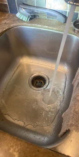 photo at Pearland, TX on Oct 03, 2025: A clogged kitchen sink caused inconvenience and required prompt attention. We utilized a running sn