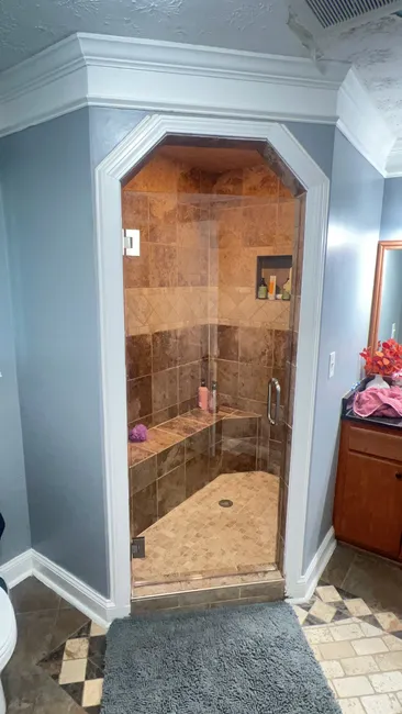 Shower Glass Door Install