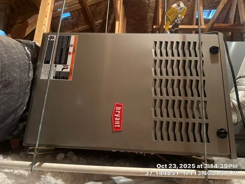 photo at Washington, UT on Oct 23, 2025: A follow-up service on the SMP Furnace Super D Elite model was performed. We conducted a thorough i