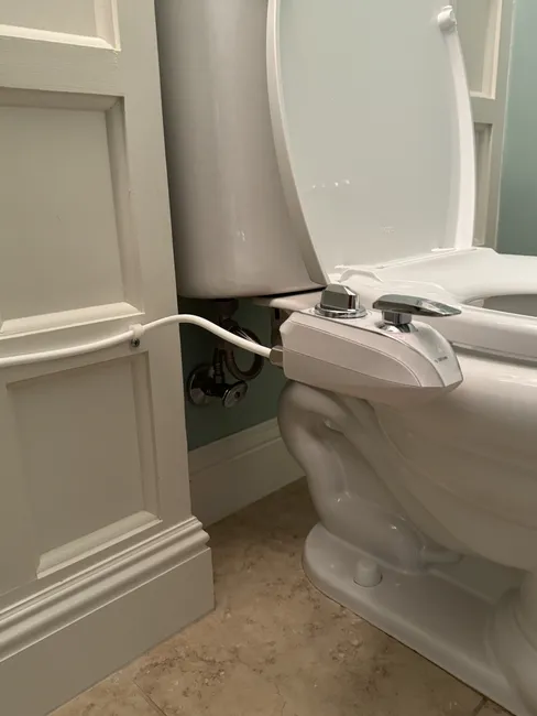 We installed a client-provided toilet bidet, optimizing their bathroom for enhanced comfort and functionality.