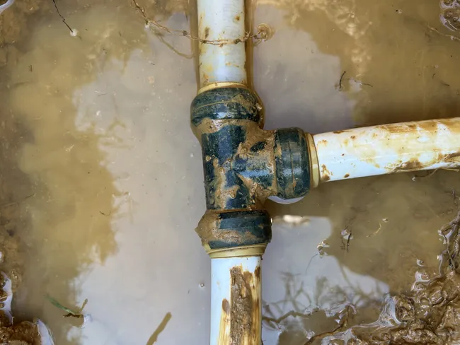 Outdoor Leak On Water Service