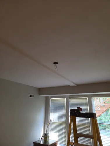 Uninstall existing fixture. Installed 3 new recessed lights