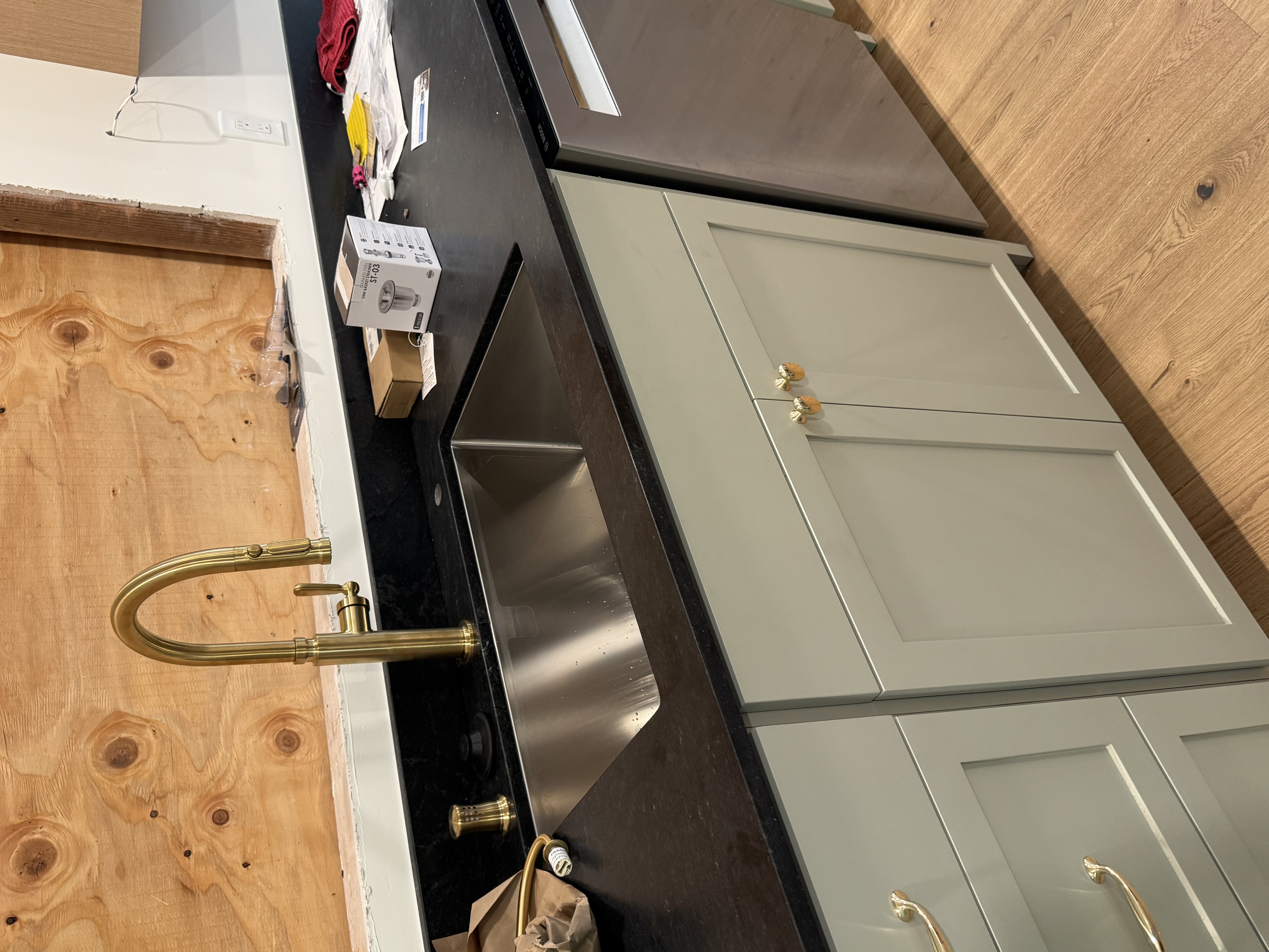 Kitchen remodel plumbing with dishwasher, disposal and new faucet in San Anselmo
