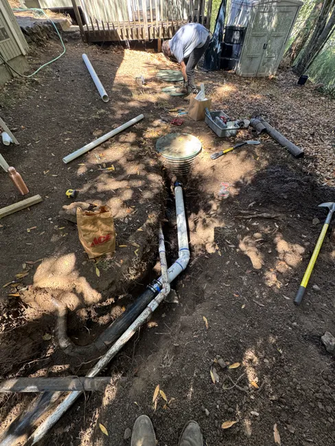 Roots invaded and compromised a sewer lateral, so we replaced the damaged section, restoring optimal drainage.