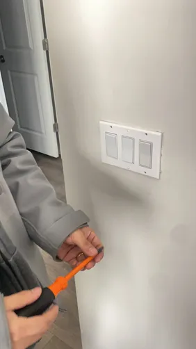 Experiencing a tripping breaker can be frustrating, so we promptly diagnosed the issue. After troubleshooting, we identified and replaced a damaged switch, restoring power and ensuring the electrical system operates safely and efficiently.