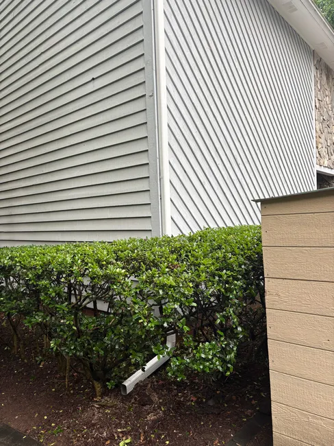 A damaged downspout was replaced, directing water away from the foundation to protect this Denver home.