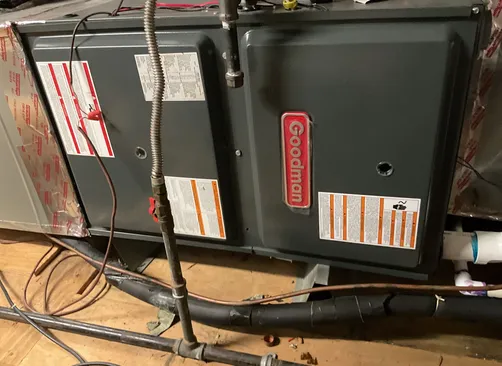 photo at Houston, TX on Apr 08, 2025: To ensure your HVAC system runs efficiently through the colder months, we began with a thorough ins