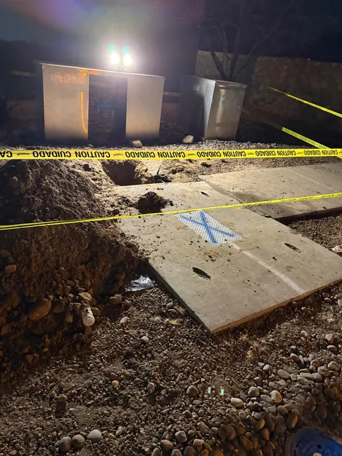 Underground Main Water Leak Repair