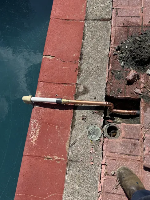 Identifying a leak in the pool filtration system allowed us to replace a damaged copper reducer with a reliable PVC adapter, enhancing water flow and filtration efficiency for seamless pool operation.