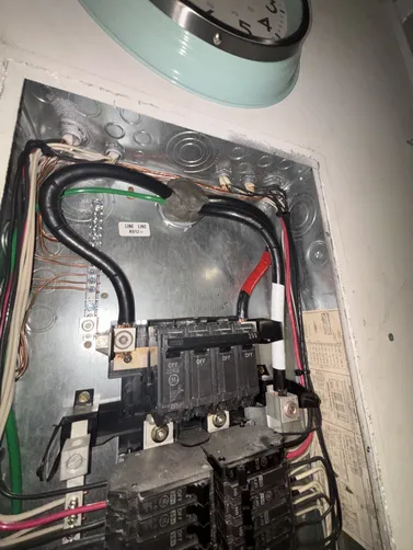 - Installed 2 new 7” slim recessed lights in replacement for the existing cans. - Installed a new decora dimmer switch - & installed a new 15A GE circuit breaker