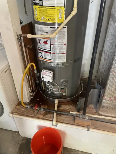photo at Martinez, CA on Apr 24, 2026: A leaking water heater under warranty required immediate attention. We efficiently replaced the fau