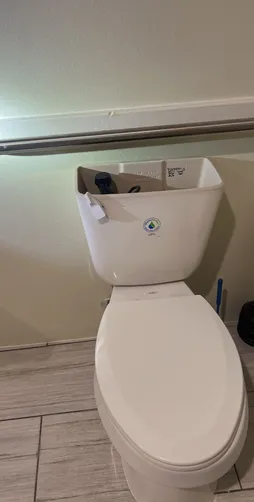 photo at Houston, TX on Nov 17, 2025: A leak was discovered under the sink caused by a damaged brass pipe, which required immediate atten