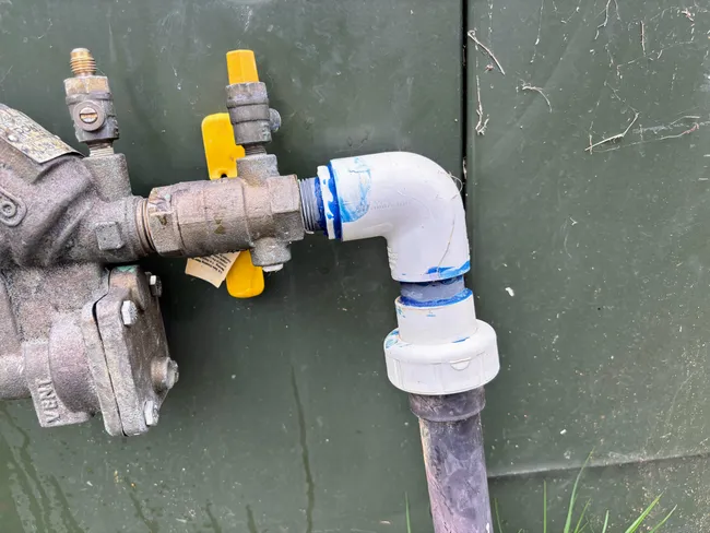 Gas Line Leak Repair / Back Flow Preventer