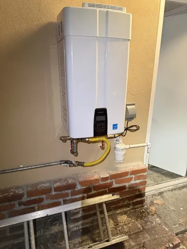 photo at Pinole, CA on Dec 11, 2025: A leaking old water heater was causing concern, prompting us to remove the outdated unit. We effici