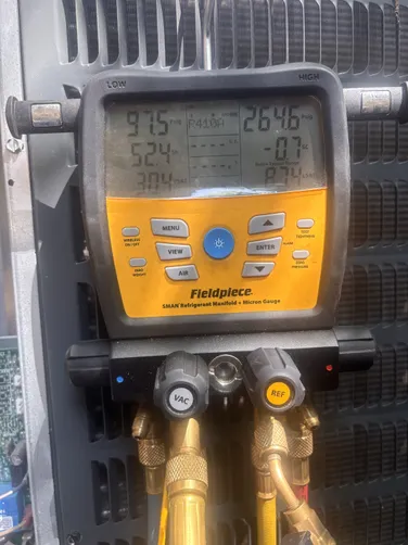 photo at Houston, TX on Apr 08, 2025: To ensure your HVAC system runs efficiently through the colder months, we began with a thorough ins