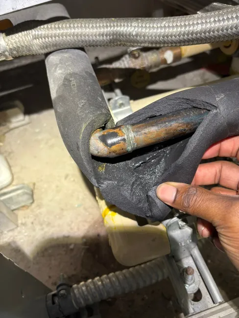 Blocked Drain Pan