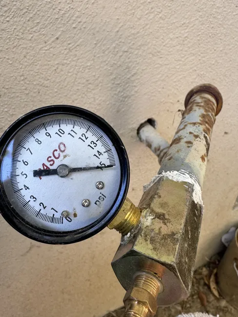Gas System Pressure Test