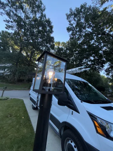 Installed a new 2’ ballast bypass LED bulb & installed/ replaced an exterior post light in the front yard!
