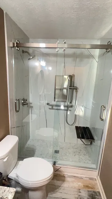 Shower Glass Door Install